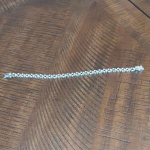 Silver Braided Tennis Bracelet